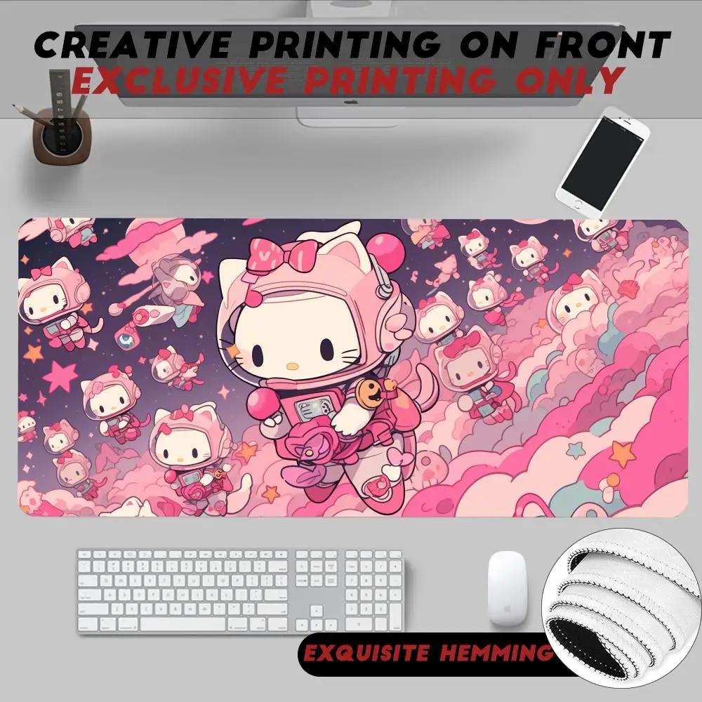 Fashion Cute Hello Cat K-Kitty Hot Mouse Pad Non-Slip Rubber Edge locking mousepads Game play mats for notebook PC c